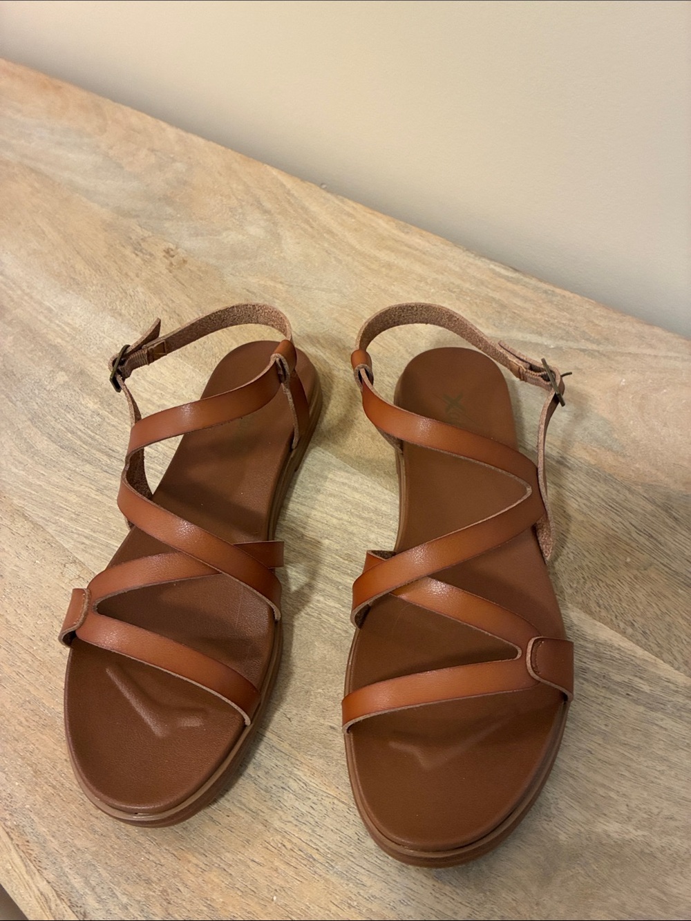 Xappeal Tan Brown Strappy Women's Sandals
